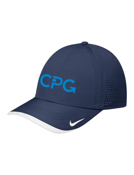 Nike Navy/White Dri-FIT Perforated Performance Cap w/CPG Logo