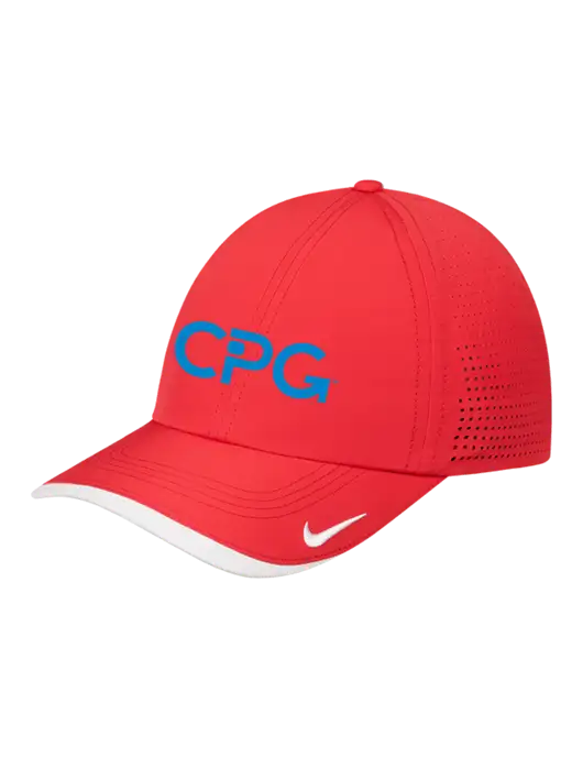 Nike Red/White Dri-FIT Perforated Performance Cap w/CPG Logo