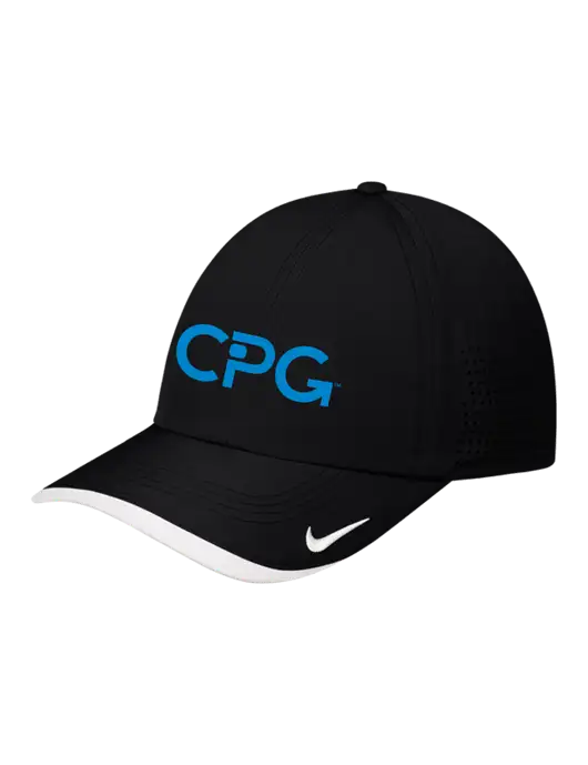 Nike Black/White Dri-FIT Perforated Performance Cap w/CPG Logo