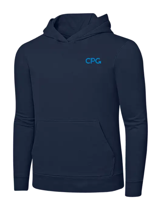 Navy 8.5 oz Ring Spun Hooded Sweatshirt w/CPG Logo