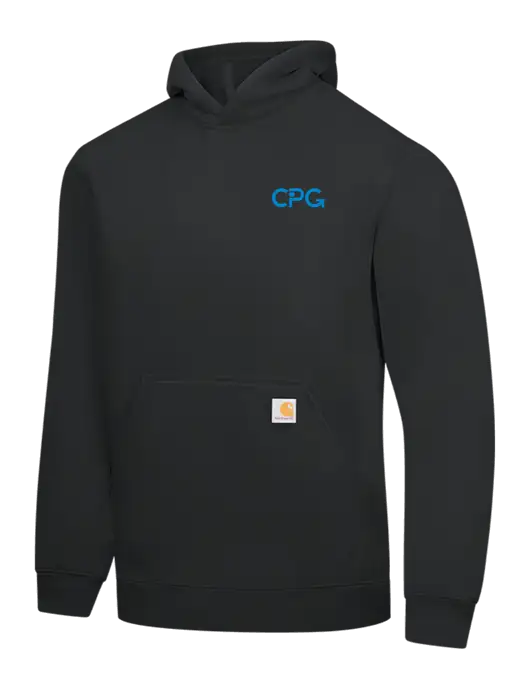 Carhartt Black Midweight Hooded Sweatshirt w/CPG Logo