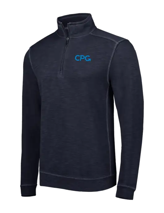 Tommy Bahama Navy Tobago Bay 1/2 Zip w/CPG Logo
