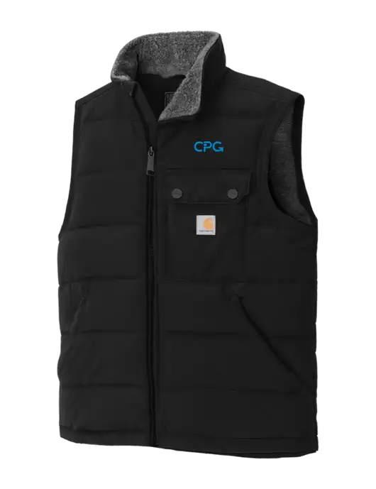 Carhartt Montana Black Insulated Vest w/CPG Logo