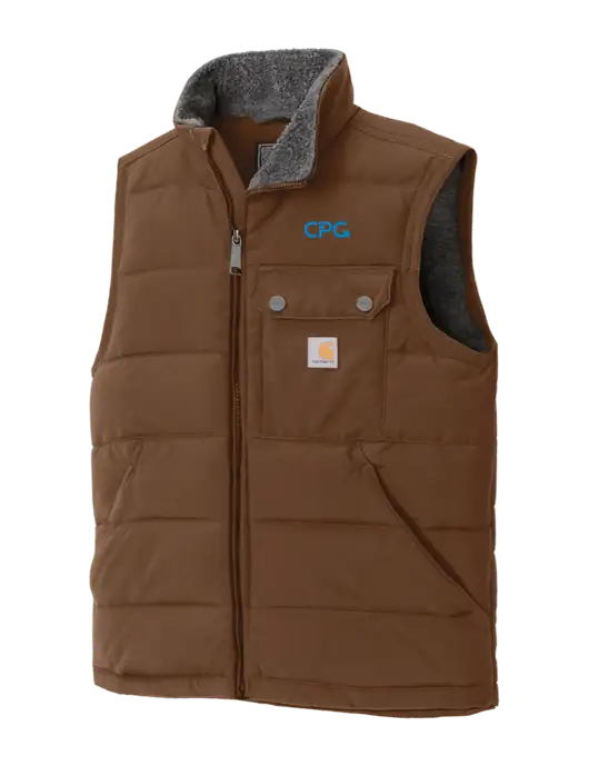 Carhartt Montana Brown Insulated Vest w/CPG Logo