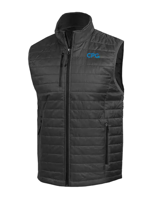 Packable Dark Grey Puffy Vest w/CPG Logo