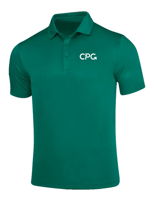 Green Posi-UV Pro Polo w/CPG Logo