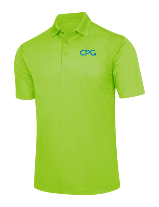 Lime Green Micropique Sport-Wick Polo w/CPG Logo