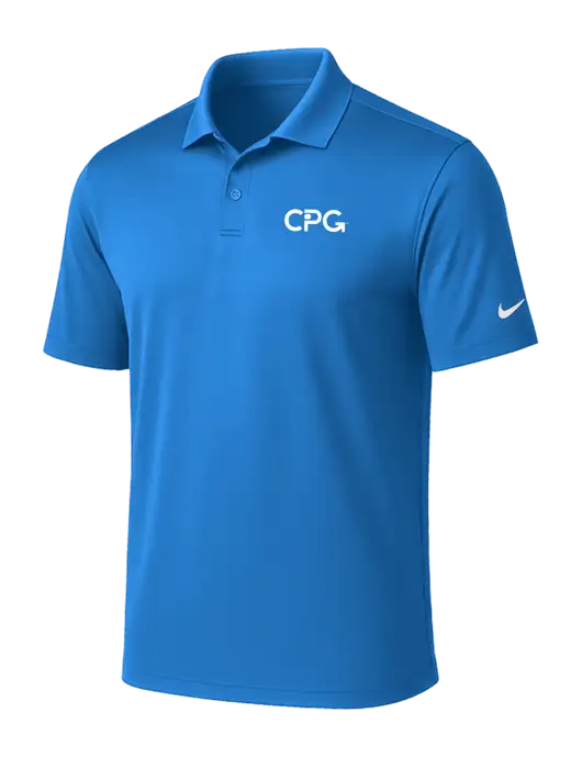 NIKE Light Royal Victory Solid Polo w/CPG Logo