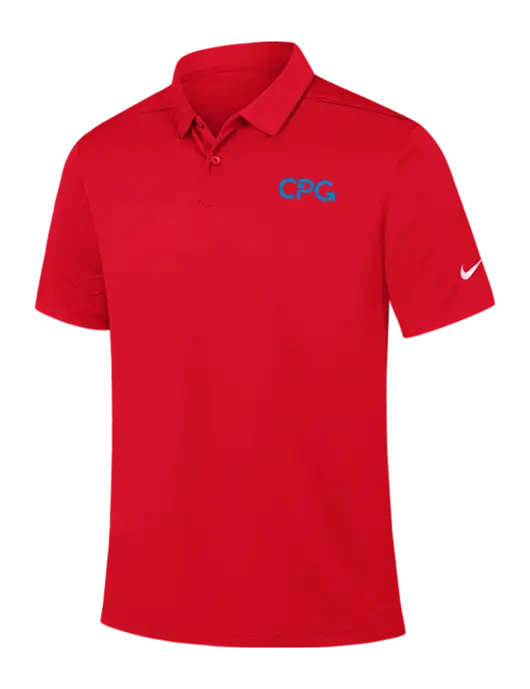 Nike Red Dry Essential Solid Polo w/CPG Logo