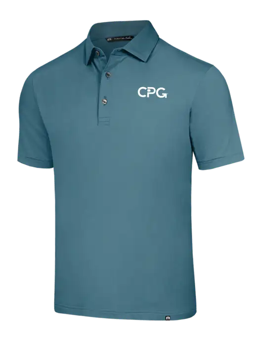 TravisMathew Sapphire Medium Glenview Solid Polo w/CPG Logo