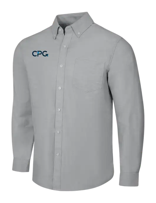 Light Grey SuperPro Oxford Shirt w/CPG Logo