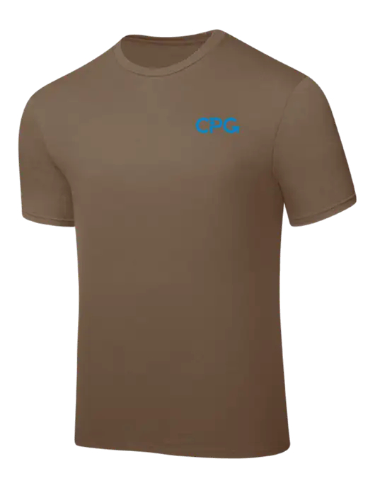 Light Brown PosiCharge Competitor Tee w/CPG Logo