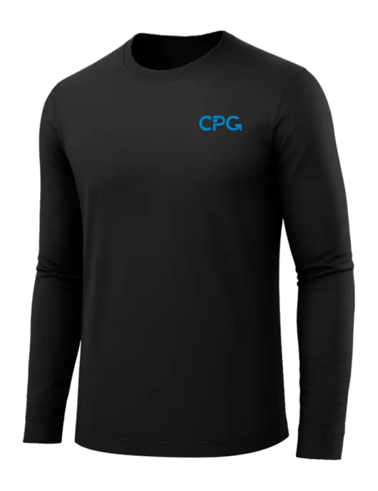 Long Sleeve Black PosiCharge Competitor Tee w/CPG Logo