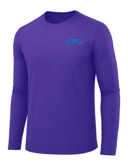 Long Sleeve Purple PosiCharge Competitor Tee w/CPG Logo
