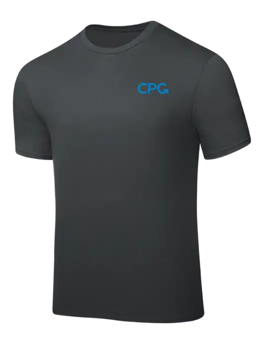 Dark Grey PosiCharge Competitor Tee w/CPG Logo