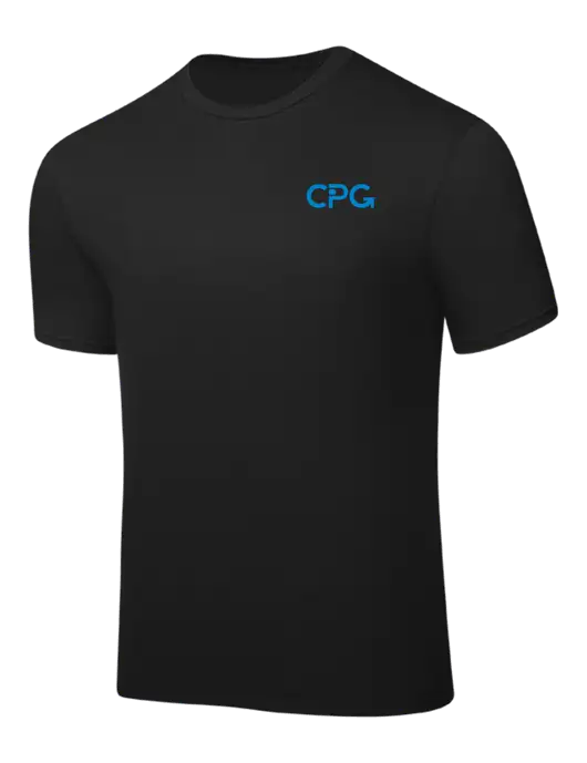 Black PosiCharge Competitor Tee w/CPG Logo