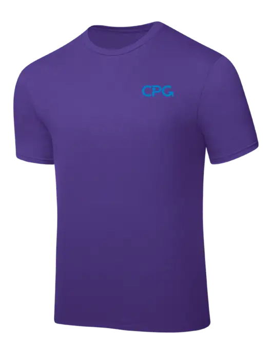 Purple PosiCharge Competitor Tee w/CPG Logo
