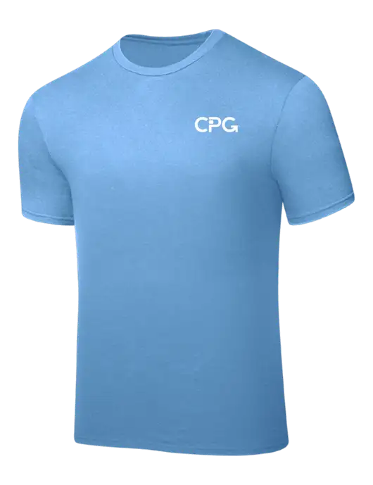 Carolina Blue PosiCharge Competitor Tee w/CPG Logo