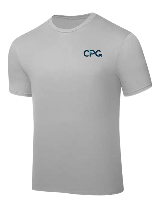Silver PosiCharge Competitor Tee w/CPG Logo