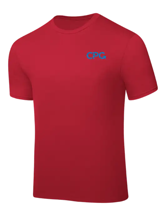 Red PosiCharge Competitor Tee w/CPG Logo