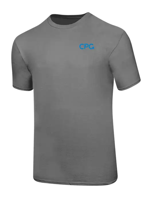 Ring Spun Medium Grey 4.5 oz T-Shirt w/CPG Logo