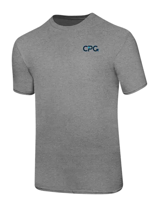 Ring Spun Light Heather Grey 4.5 oz T-Shirt w/CPG Logo