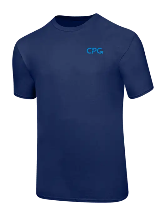 Ring Spun Navy 4.5 oz T-Shirt w/CPG Logo