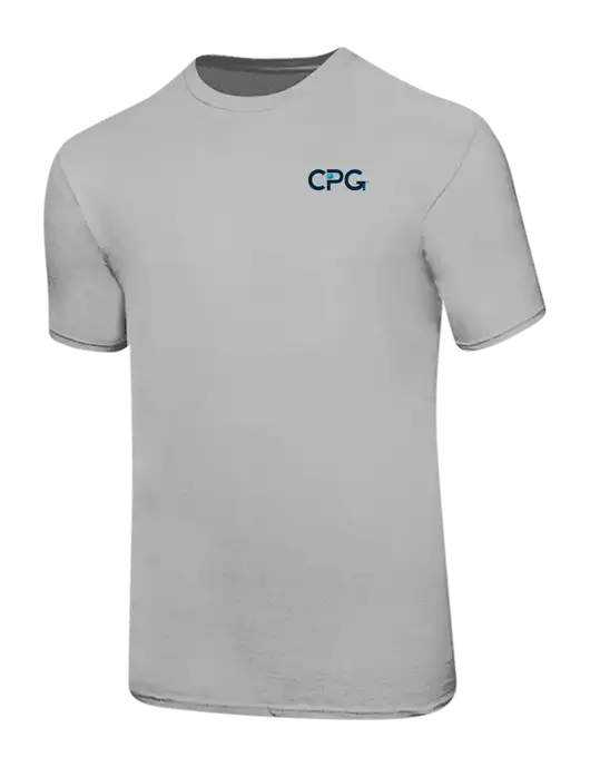 Ring Spun Silver 4.5 oz T-Shirt w/CPG Logo