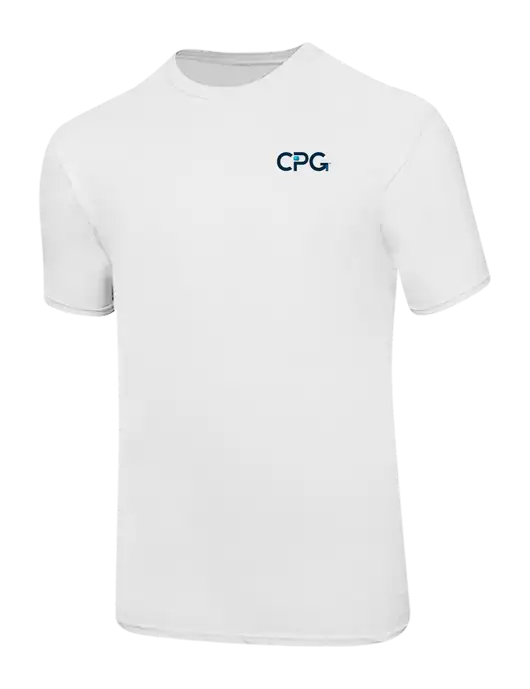 Ring Spun White 4.5 oz T-Shirt w/CPG Logo