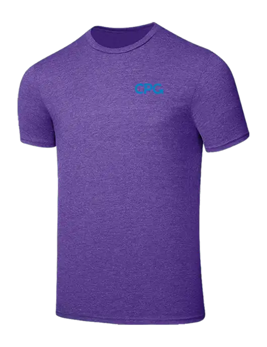 Seriously Soft Heathered Purple T-Shirt w/CPG Logo