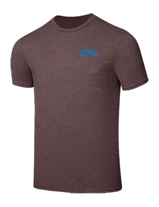 Seriously Soft Heathered Brown T-Shirt w/CPG Logo
