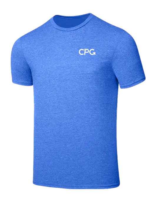 Seriously Soft Heathered Royal T-Shirt w/CPG Logo