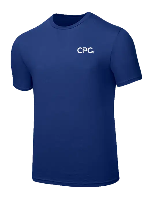 Seriously Soft Dark Royal T-Shirt w/CPG Logo