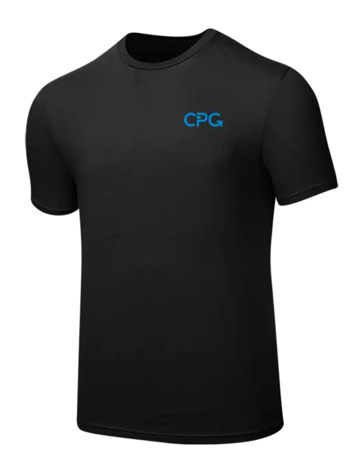 Seriously Soft Black T-Shirt w/CPG Logo