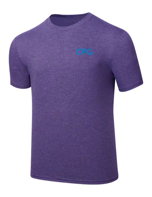 Simply Soft Purple Frost 4.5oz  Poly/Combed Ring Spun Cotton T-Shirt w/CPG Logo