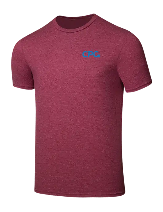 Seriously Soft Heathered Cardinal T-Shirt w/CPG Logo
