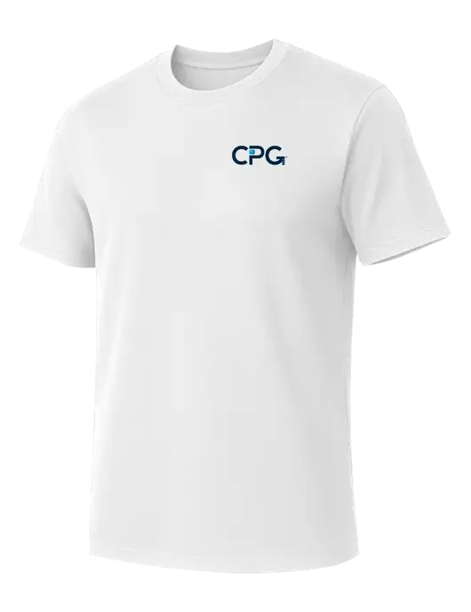 Allmade Bright White Organic Cotton Tee w/CPG Logo