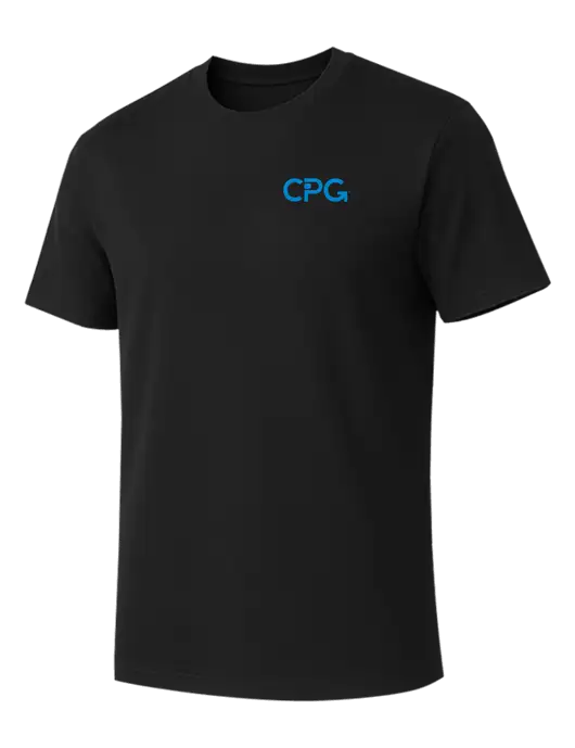 Allmade Deep Black Organic Cotton Tee w/CPG Logo
