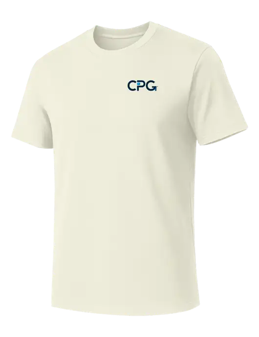Allmade White Sand Organic Cotton Tee w/CPG Logo