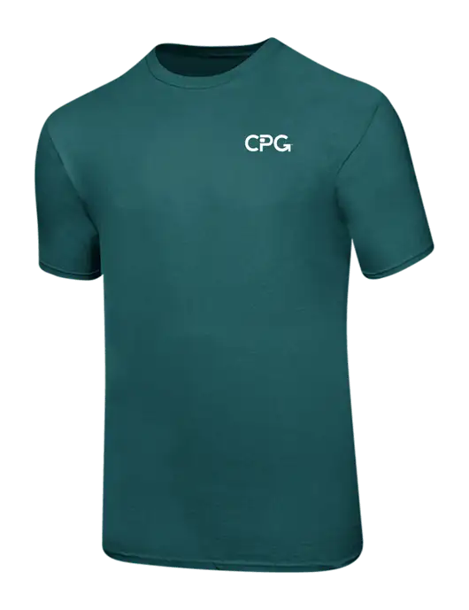 Ring Spun Dark Teal 4.5 oz T-Shirt w/CPG Logo