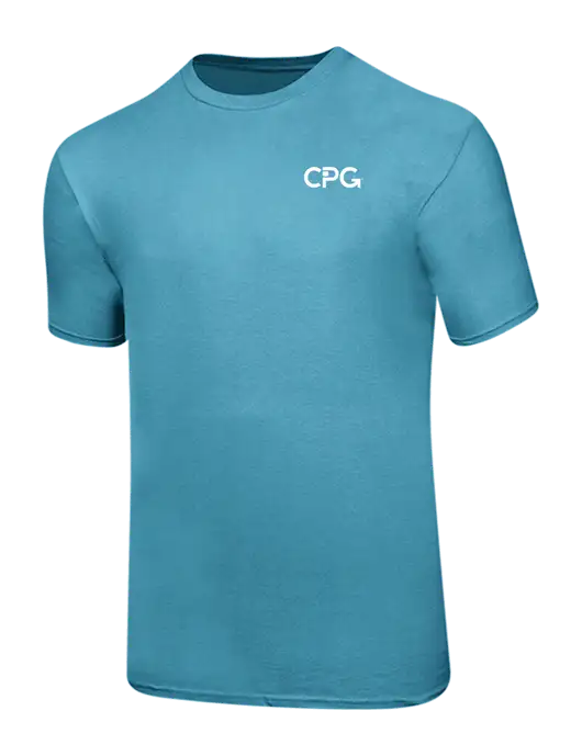 Ring Spun Light Sapphire 4.5 oz T-Shirt w/CPG Logo