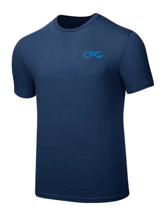 Seriously Soft Deep Slate Blue T-Shirt w/CPG Logo