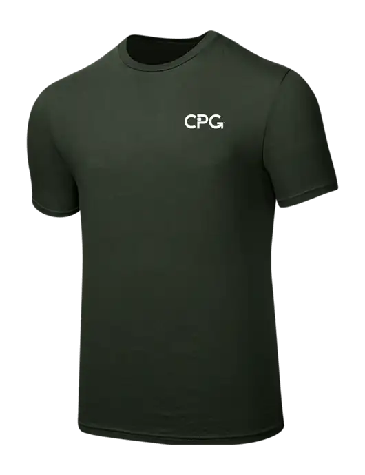 Seriously Soft Dark Olive T-Shirt w/CPG Logo