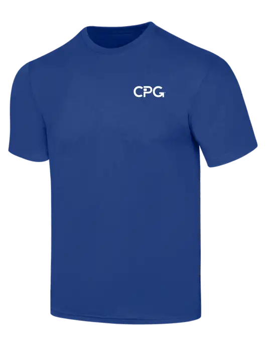 Simply Soft Dark Royal 4.5oz  Poly/Combed Ring Spun Cotton T-Shirt w/CPG Logo