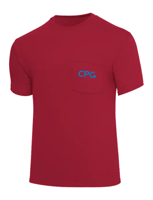Core Blend Red Pocket T-Shirt w/CPG Logo