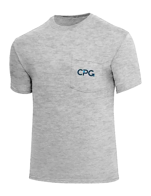 Core Blend Light Grey Heather Pocket T-Shirt w/CPG Logo