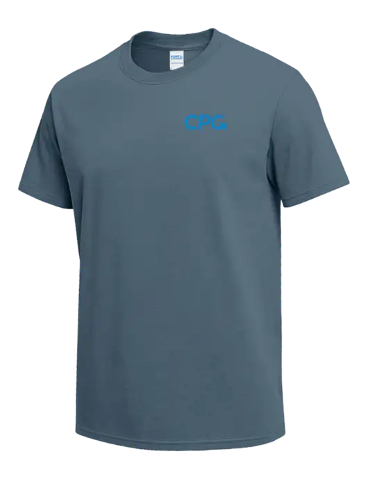 Slate Blue Heavyweight 6.1 oz T-Shirt w/CPG Logo
