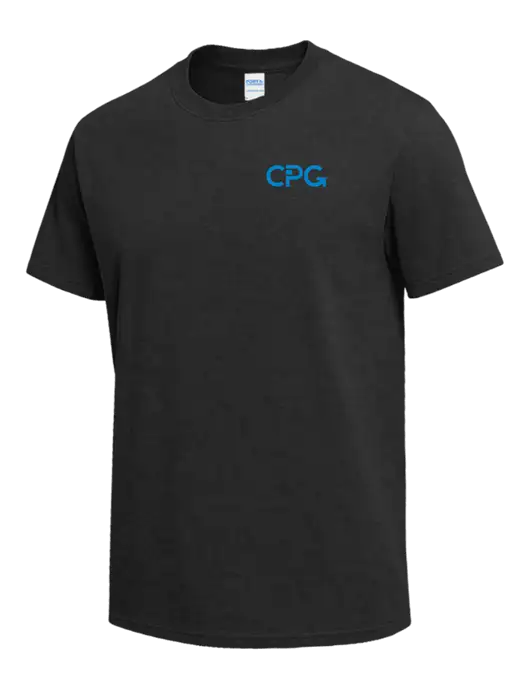 Dark Grey Heather Heavyweight 6.1 oz T-Shirt w/CPG Logo