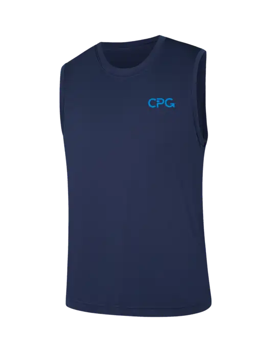 Sleeveless Navy PosiCharge Competitor Tee w/CPG Logo
