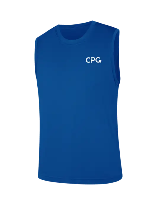 Sleeveless Royal PosiCharge Competitor Tee w/CPG Logo